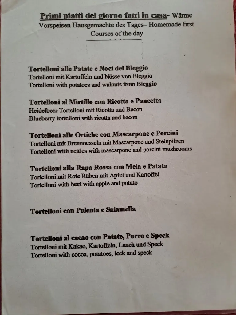 Menu_Il PICCHIO Ristorante Tipico Bed & Breakfast_Ponte Arche_image_1