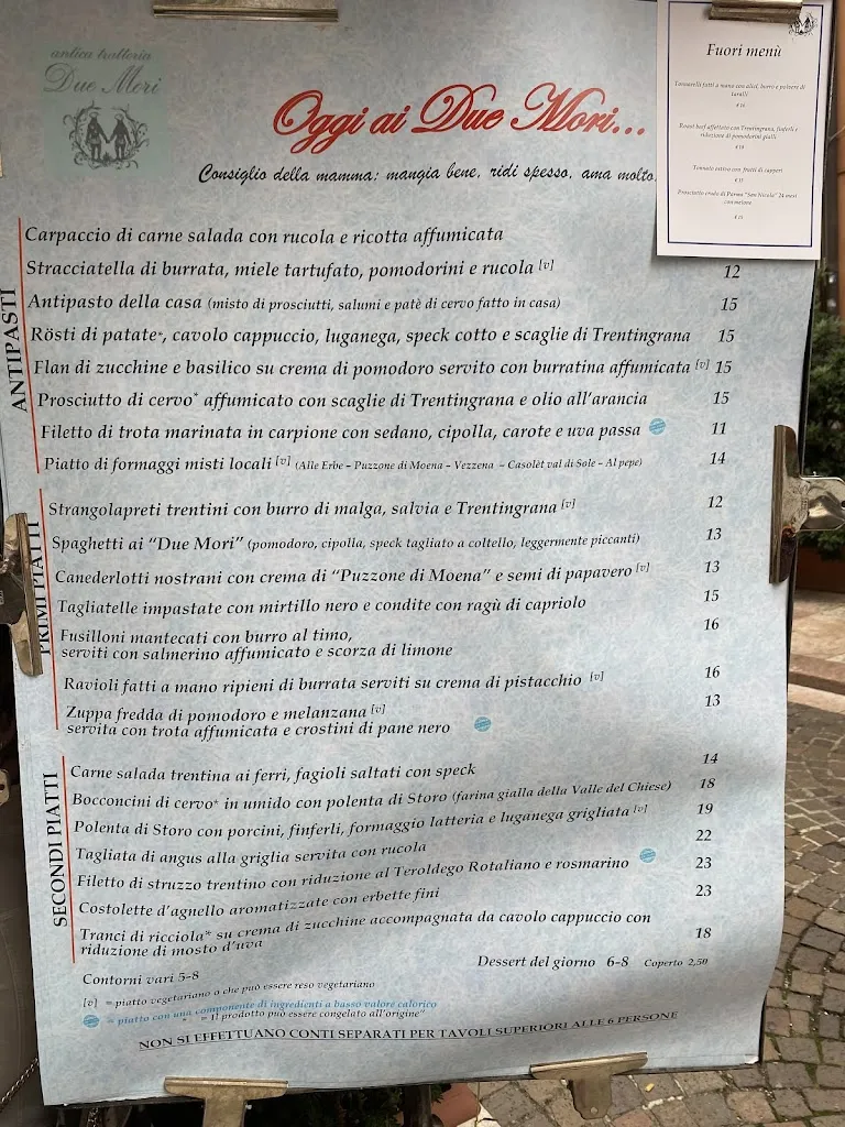 Menu_Ristorante Antica Trattoria Due Mori_Povo_image_3