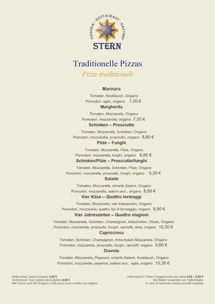 Menu_Pizzeria - Gasthof Stern_Prato Allo Stelvio_image_2
