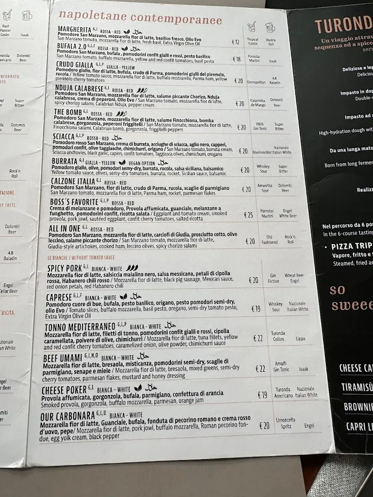 Menu_Turonda | pizza · bistrot · drinks_Ortisei_image_4