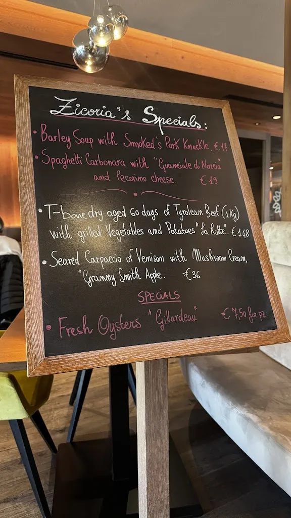 Menu_Restaurant & Cocktail Bar Zicoria Brasserie_Ortisei_image_1