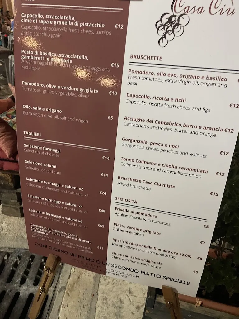 Menu_Vineria Casa Ciù_Maruggio_image_4