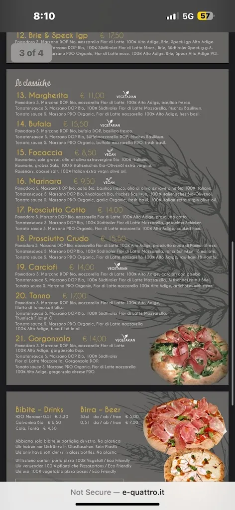 Menu_E-Quattro Pizza Genuine_Ortisei_image_3