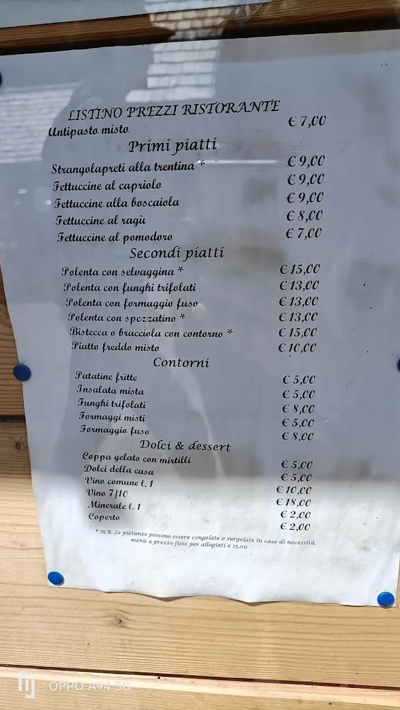 Menu_B&B Ristorante affittacamere bar Al Molin_Rabbi Fonti_image_1