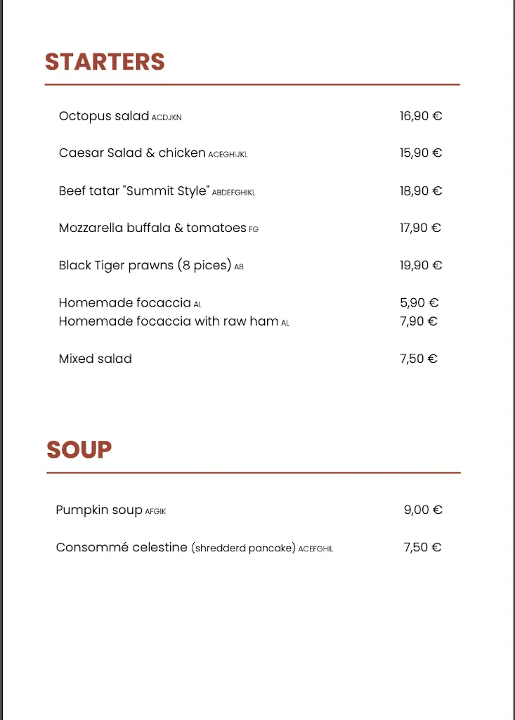 Menu_Summit Mountain Club_Racines_image_2
