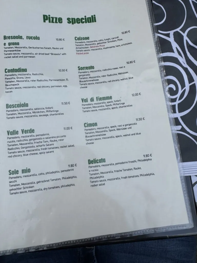 Menu_Ristorante Pizzeria Valle Verde_Predazzo_image_2