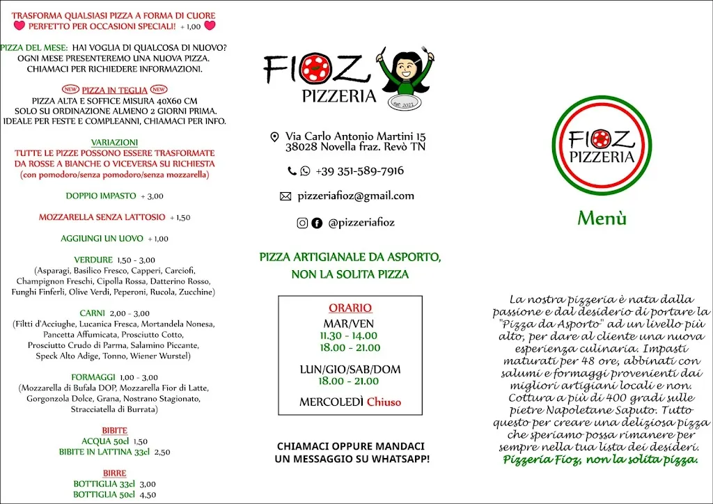 Menu_Pizzeria Fioz_Revò_image_1