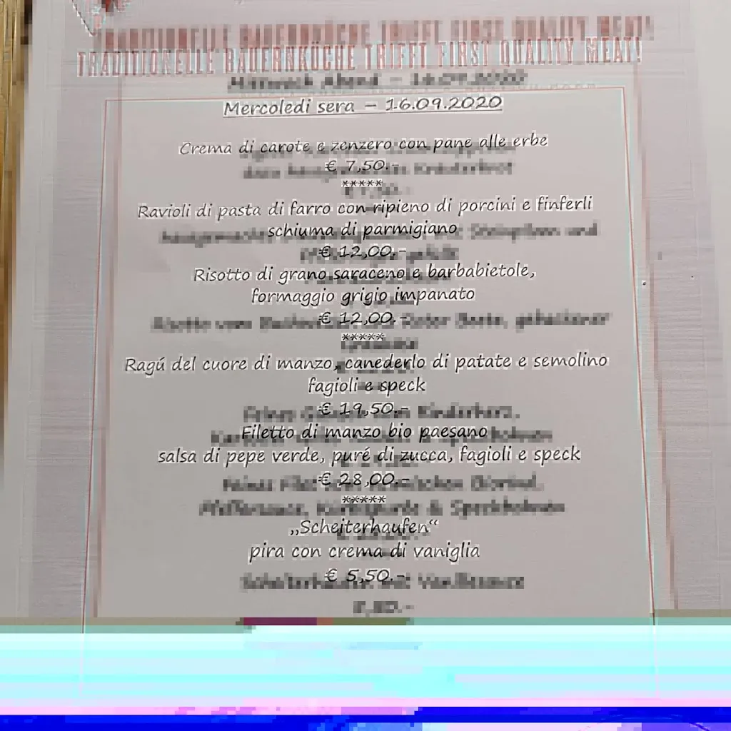 Menu_Baita Großberghütte_Rio di Pusteria_image_1