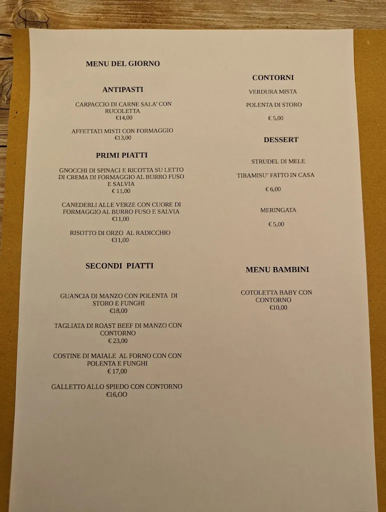 Menu_Ristorante - Pizzeria Bar La Baita_Ronzo-Chienis_image_2