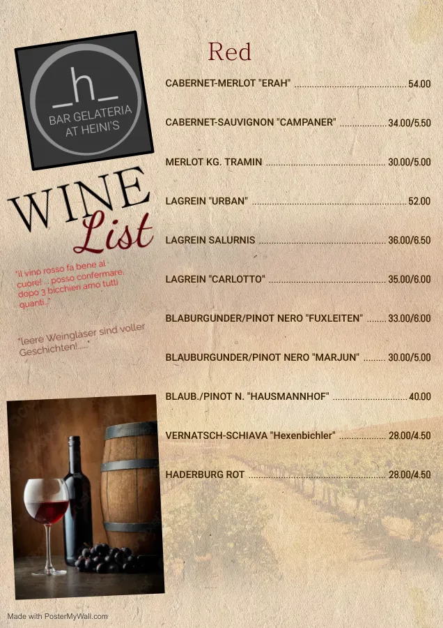 Menu_Bar At Heini's_Salorno_image_4