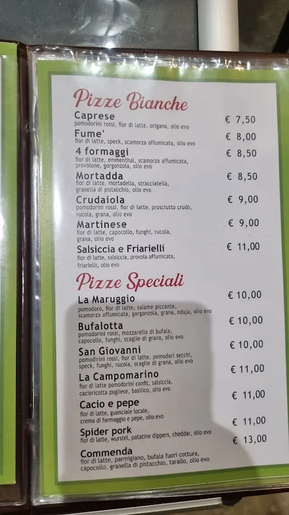 Menu_San Giovanni - Pizzeria Focacceria di Vito Calamito_Maruggio_image_3