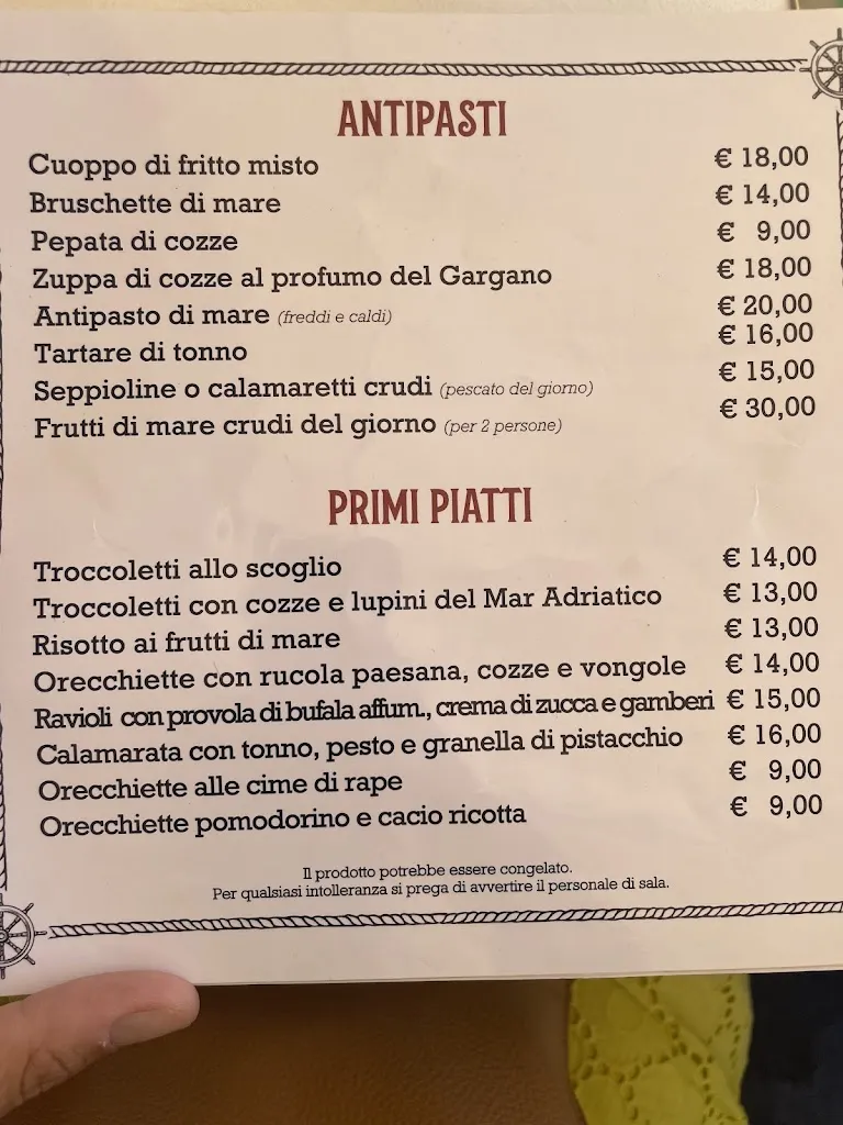 Menu_Coppola Rossa- Dal mare alla tavola da Marco_Manfredonia_image_3