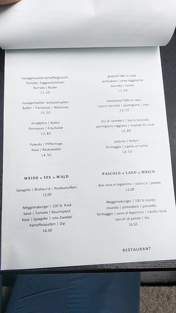 Menu_Meggima am See - Bar Restaurant Pizzeria_Selva dei Molini_image_1