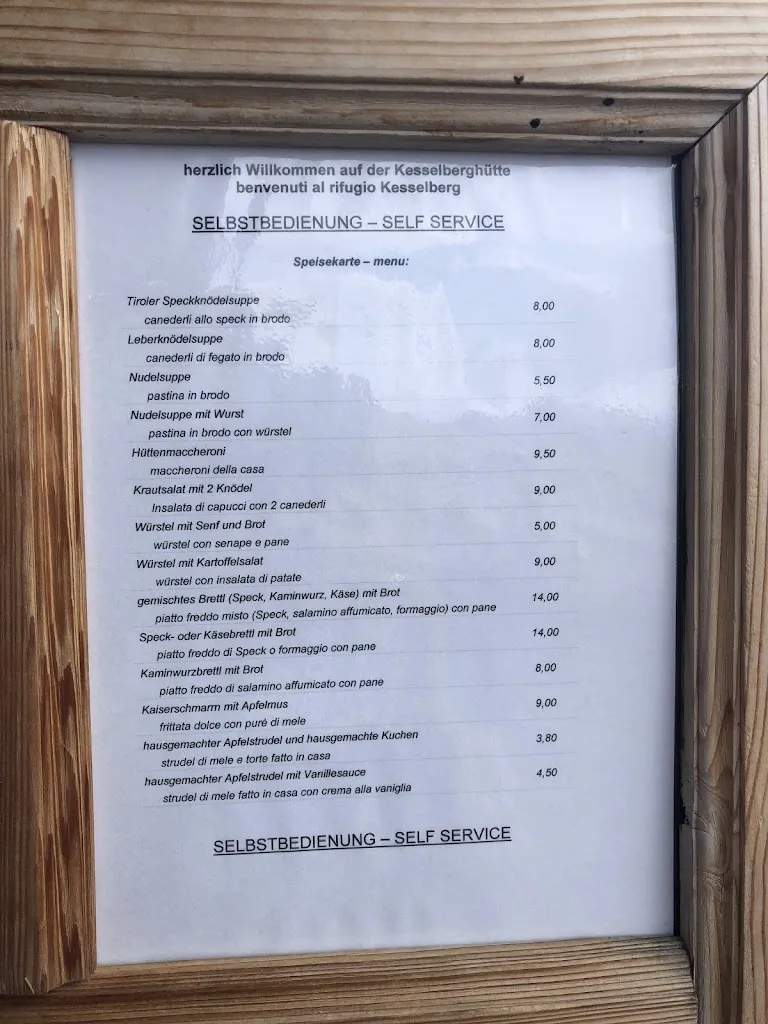 Menü_Kesselberghütte_Sarentino_Bild_3