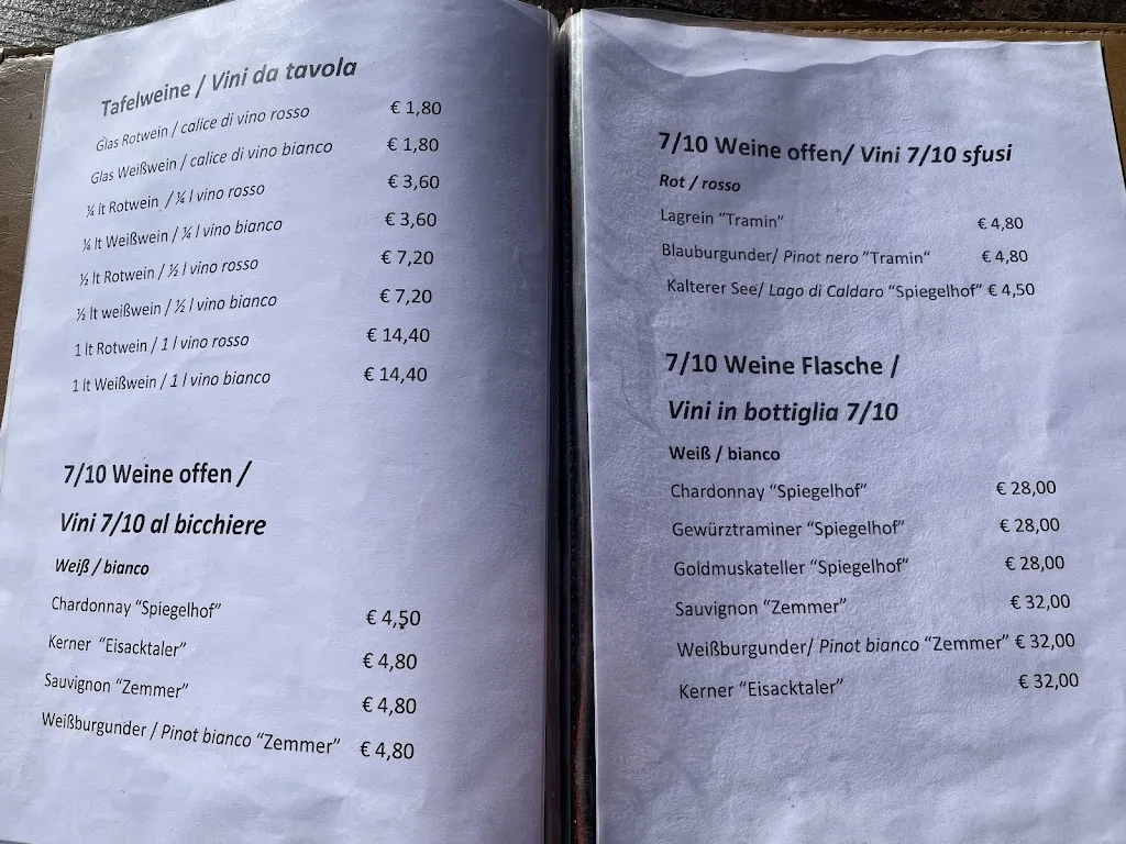 Menu_Mittager Hütte_Sarentino_image_1