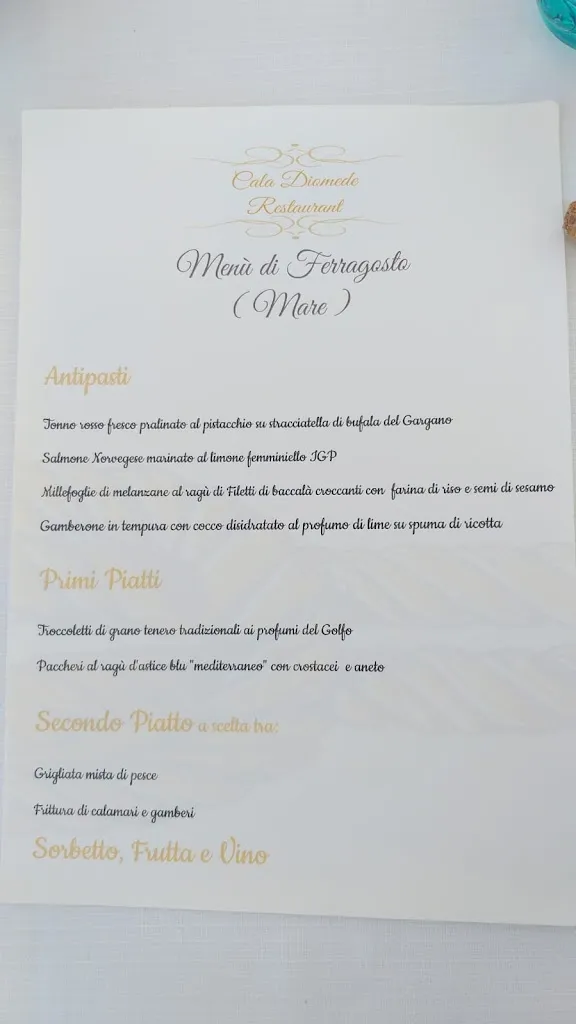 Menu_Cala Diomede_Manfredonia_image_1