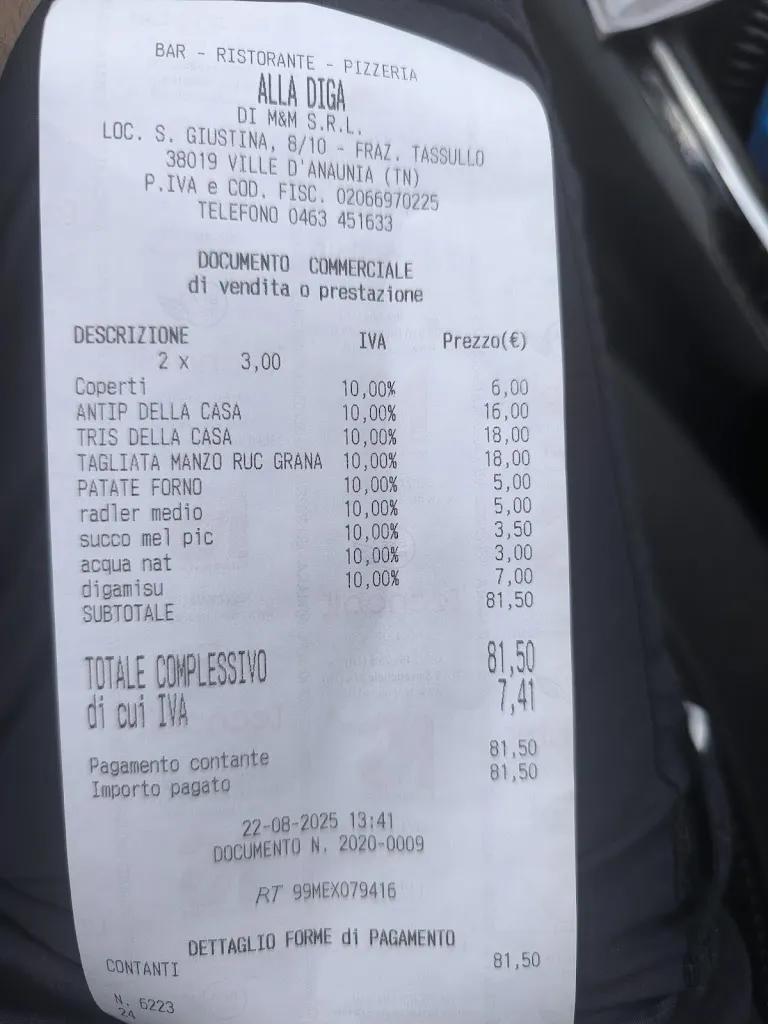 Andrea_Ristorante Val di Non - Alla Diga_Tassullo_recensione