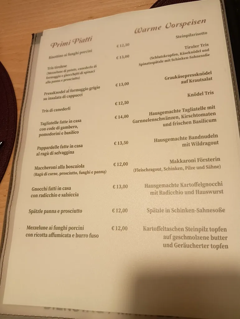 Menu_Pizzeria Ristorante Erich_Sesto_image_1