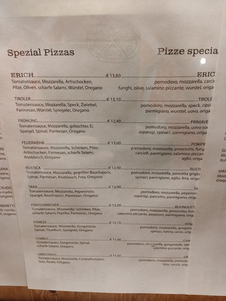 Menu_Pizzeria Ristorante Erich_Sesto_image_2