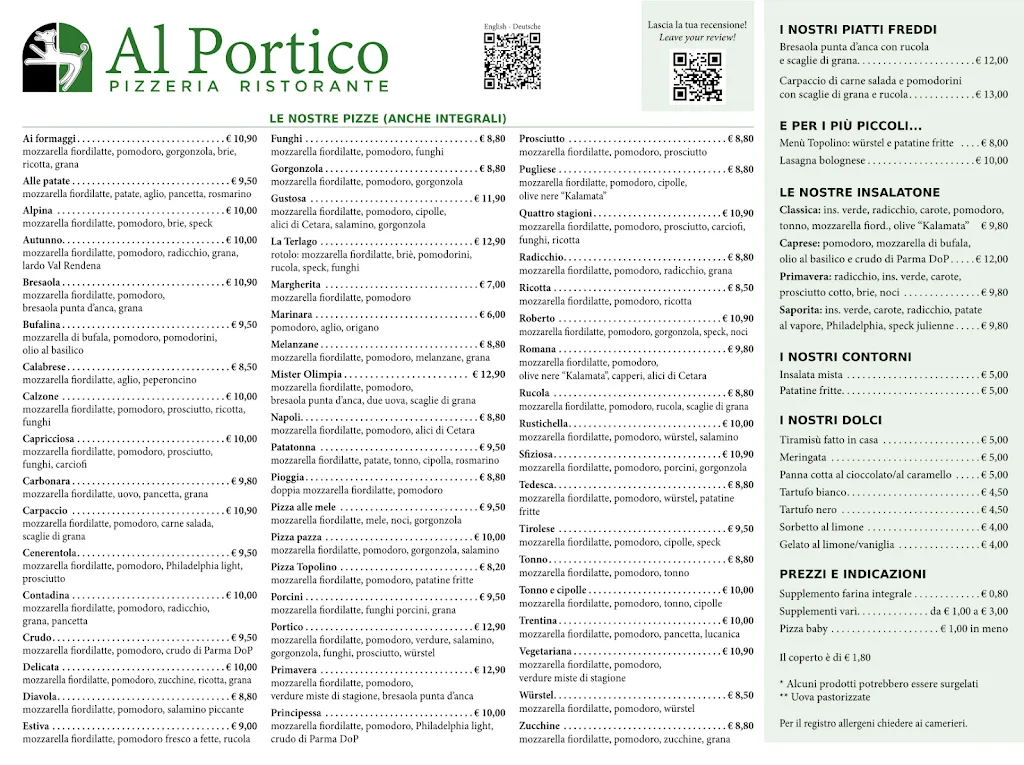 Menu_Pizzeria ristorante 