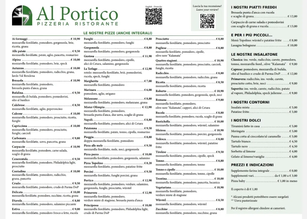 Menu_Pizzeria ristorante 