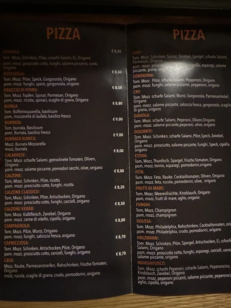 Menu_Restaurant Pizzeria Romedius_Terlano_immagine_2