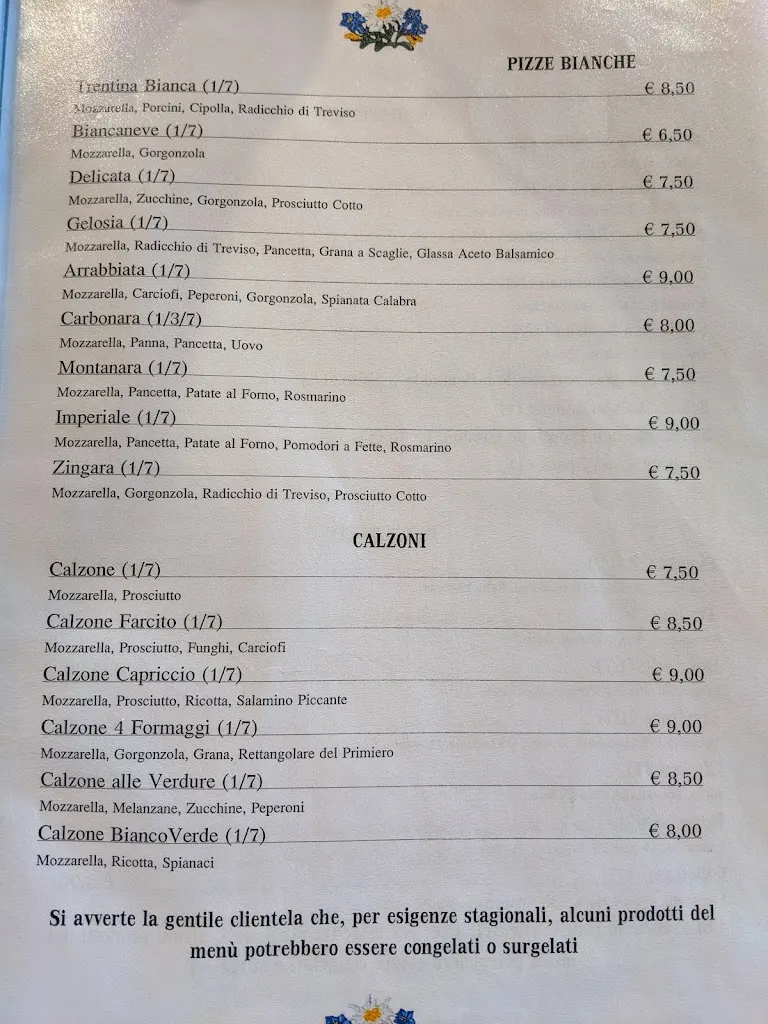 Menu_Pizzeria Ristorante Capriccio_Tonadico_image_2