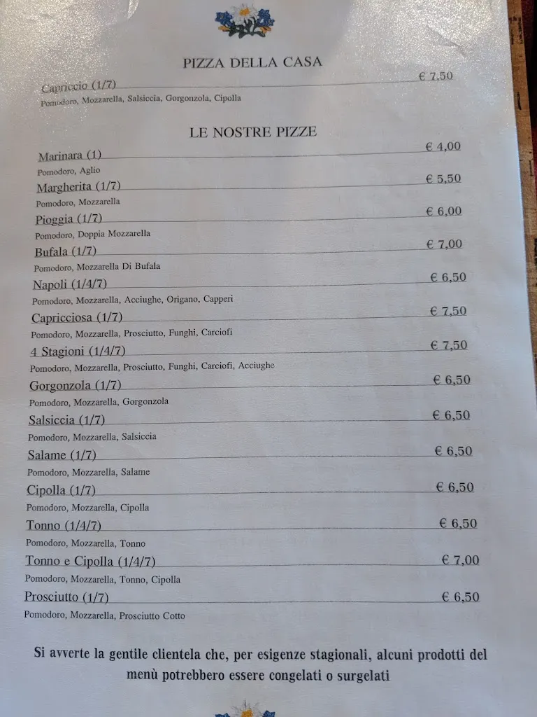 Menu_Pizzeria Ristorante Capriccio_Tonadico_image_4