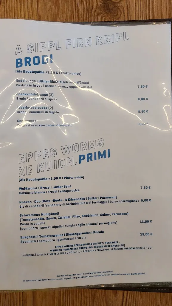 Menü_Ausser Schwemmalm_Ultimo - Ulten_Bild_1