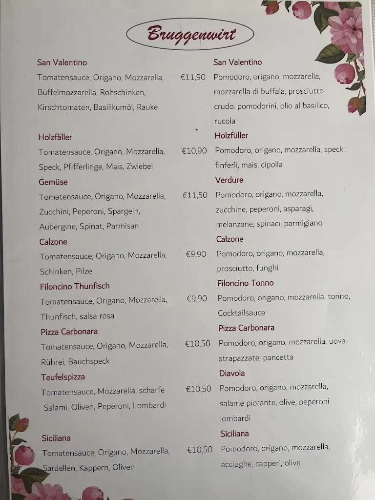 Menu_Pizzeria Restaurant Bruggenwirt_Vandoies - Vintl_image_2