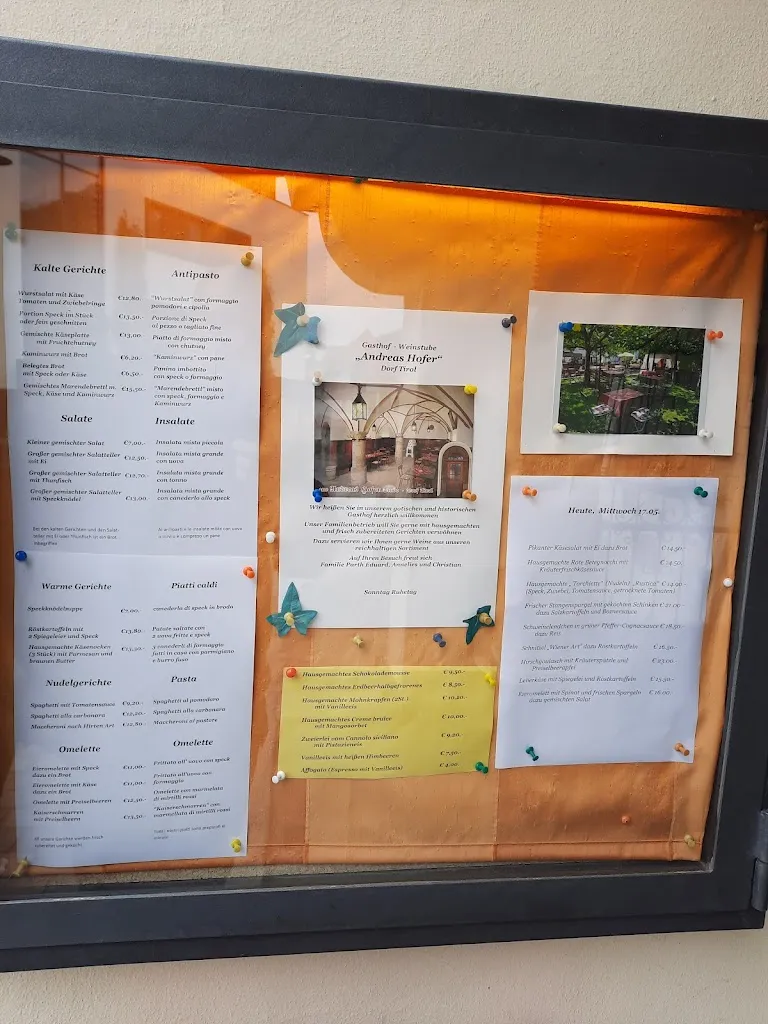 Menu_Andreas Hofer Restaurant_Tirolo_image_1