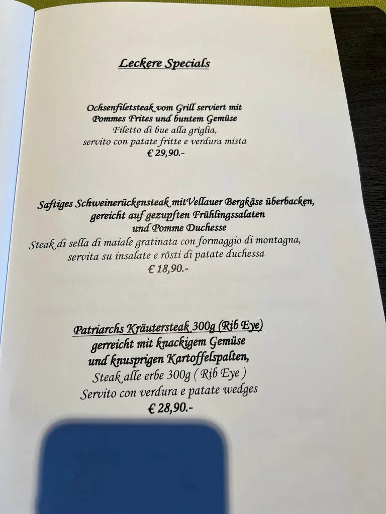 Menu_Café Restaurant Patriarch_Tirolo_image_4