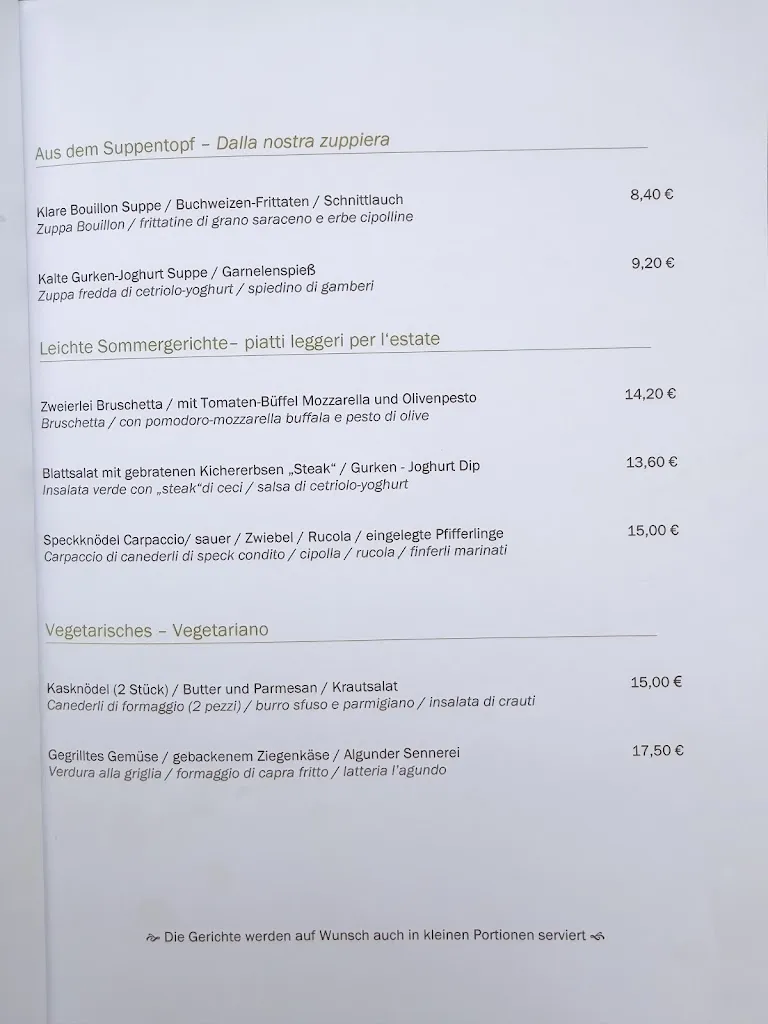 Menu_Cafè Restaurant Unterweger_Tirolo_image_2