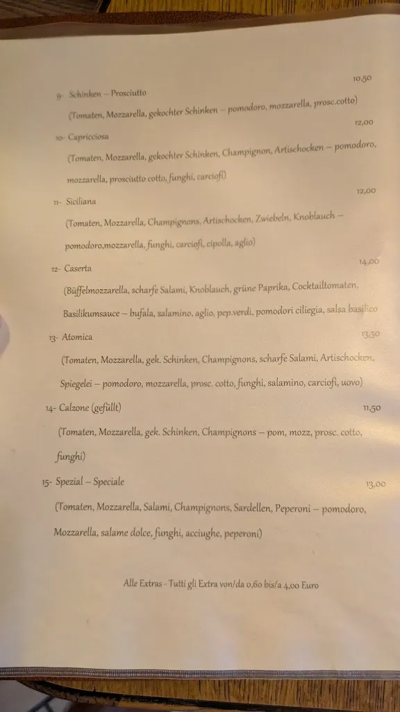 Menu_Pizzeria Restaurant Café Sparber_Tirolo_image_1