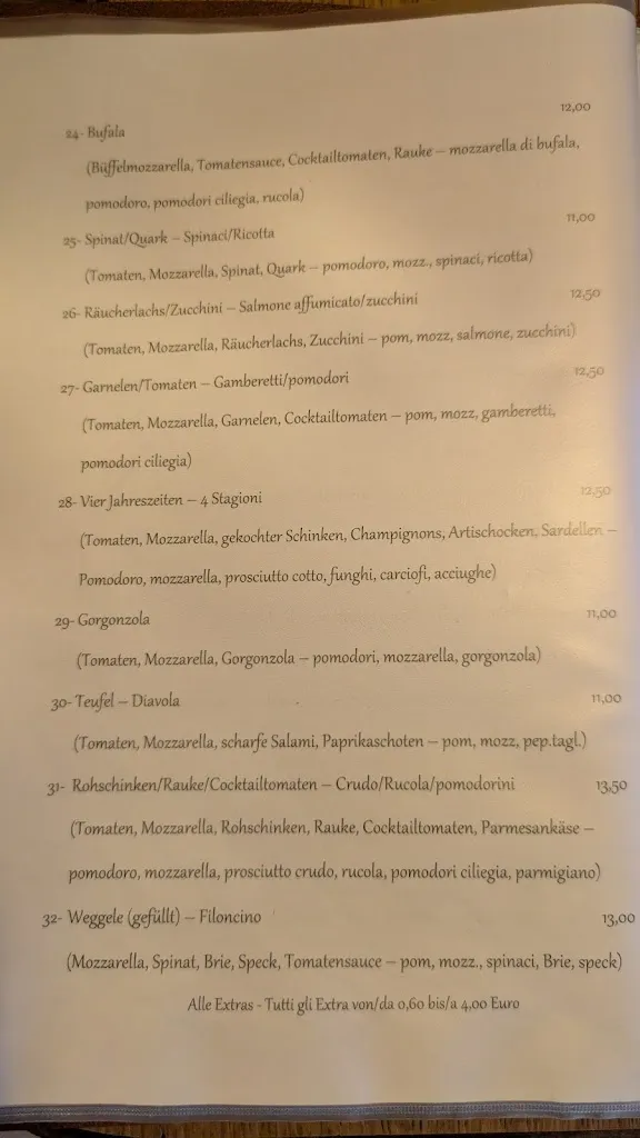 Menu_Pizzeria Restaurant Café Sparber_Tirolo_image_2