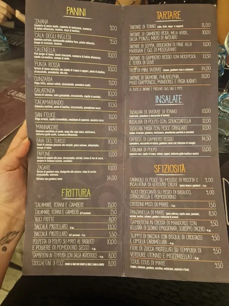 Menu_Calamarando - Fish Bar_Manfredonia_image_1