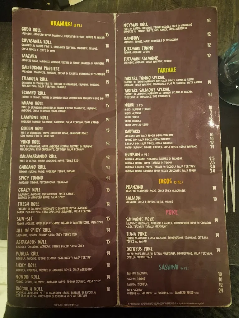 Menu_Calamarando - Fish Bar_Manfredonia_image_3