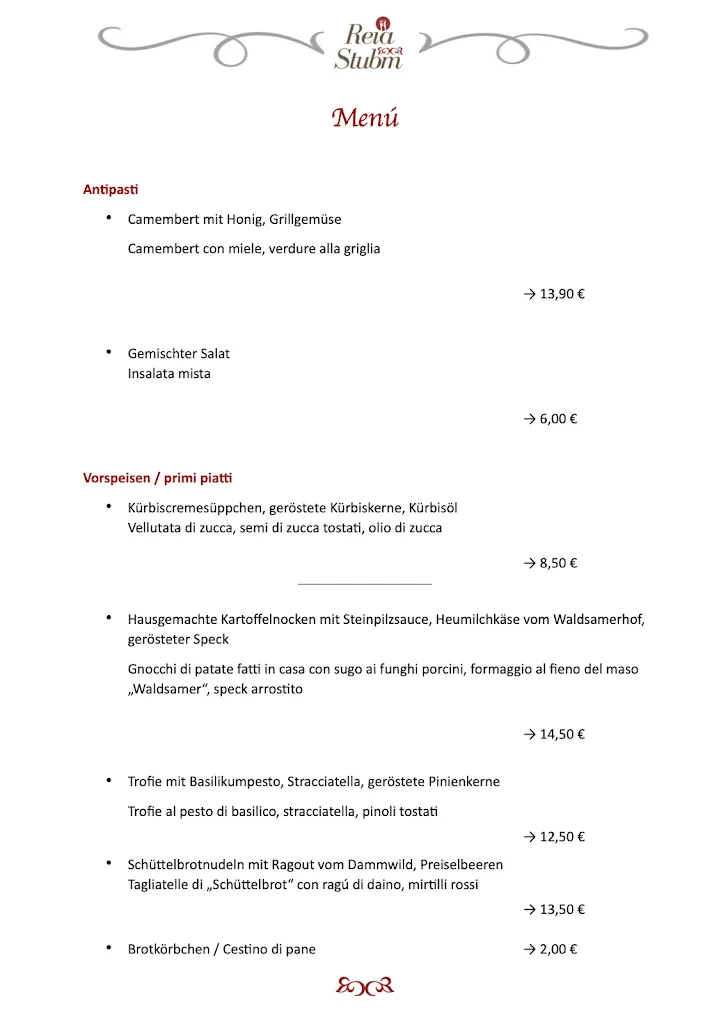 Menu_Reia Stubm_Valle di Casies - Gsies_image_1