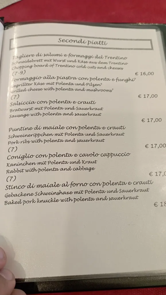 Menu_Malga Doss del Bue - cucina tipica casalinga_Vattaro_image_3