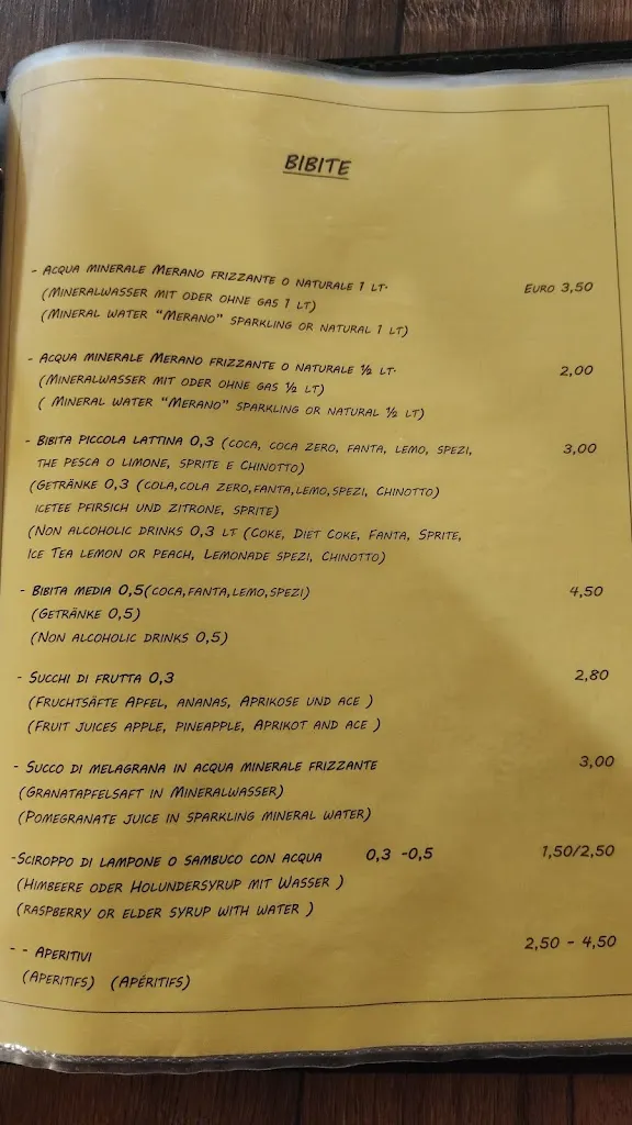 Menu_Pizzeria Ristorante La Grotta - Vigo di Fassa_Vigo di Fassa_image_2