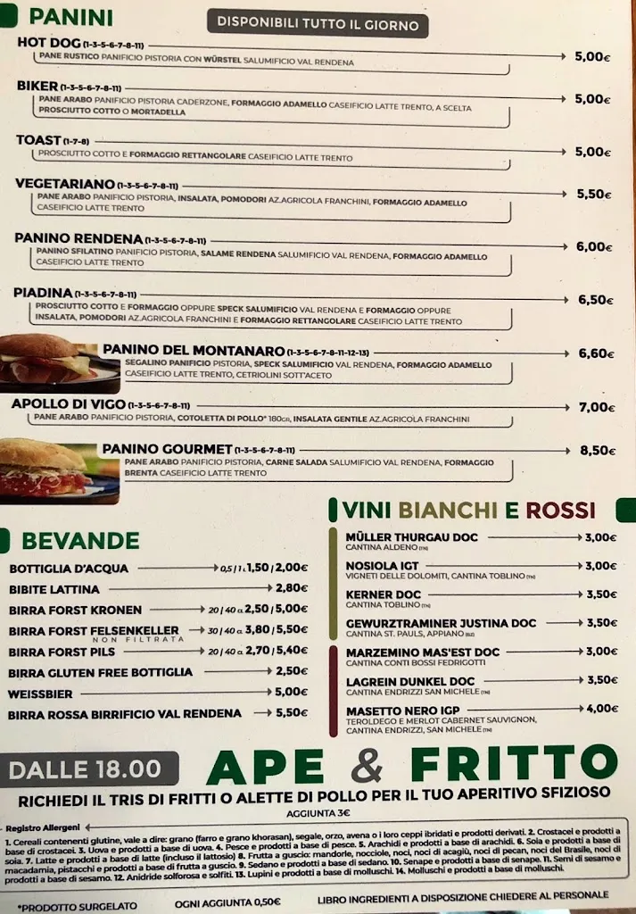 Menu_Bici Grill Rendena_Villa Rendena_image_1