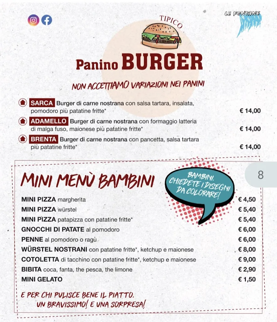 Menu_Ristorante Pizzeria Le Fontane Srl_Villa Rendena_immagine_4