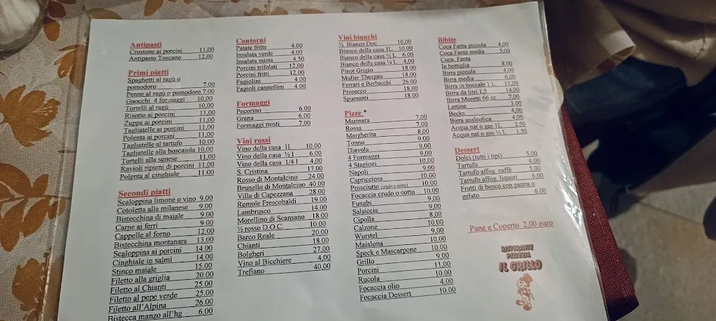 Menu_Ristorante Pizzeria del Grillo_Abetone_image_4