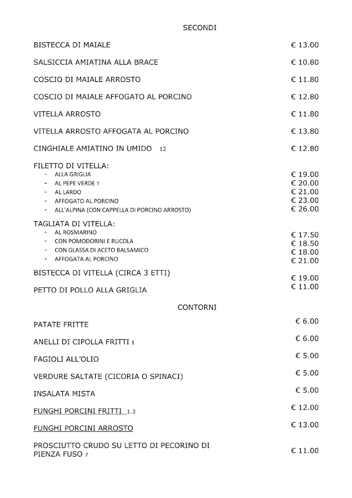 Menu_Rifugio Vetta Ristorante & Camere_Abbadia San Salvatore_image_1