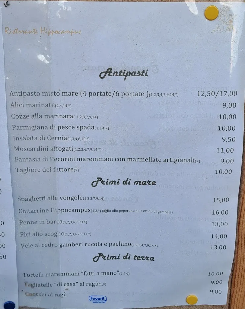 Menu_Ristorante Hippocampus Campo Regio_Albinia_immagine_2