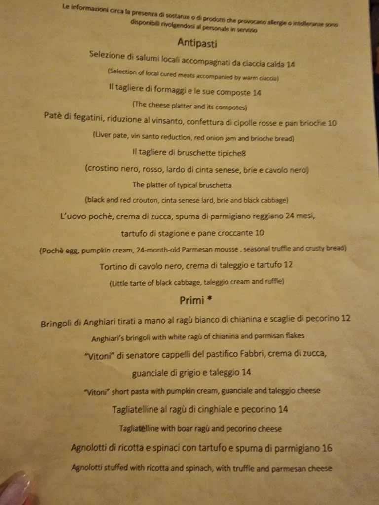 Menu_Cantina Del Granduca_Anghiari_image_4
