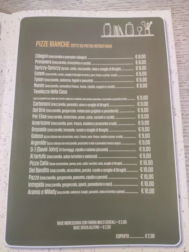 Menu_Bar Pizzeria Baldaccio a fianco Museo della Battaglia e Di Anghiari_Anghiari_immagine_1