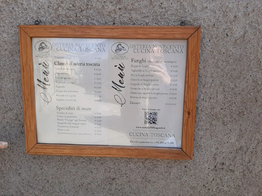 Menu_Osteria Novecento_Arcidosso_image_4