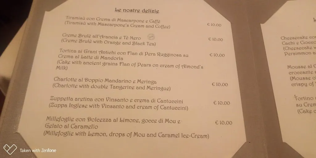 Menu_Ristorante La Lancia D'Oro Arezzo_Arezzo_image_4