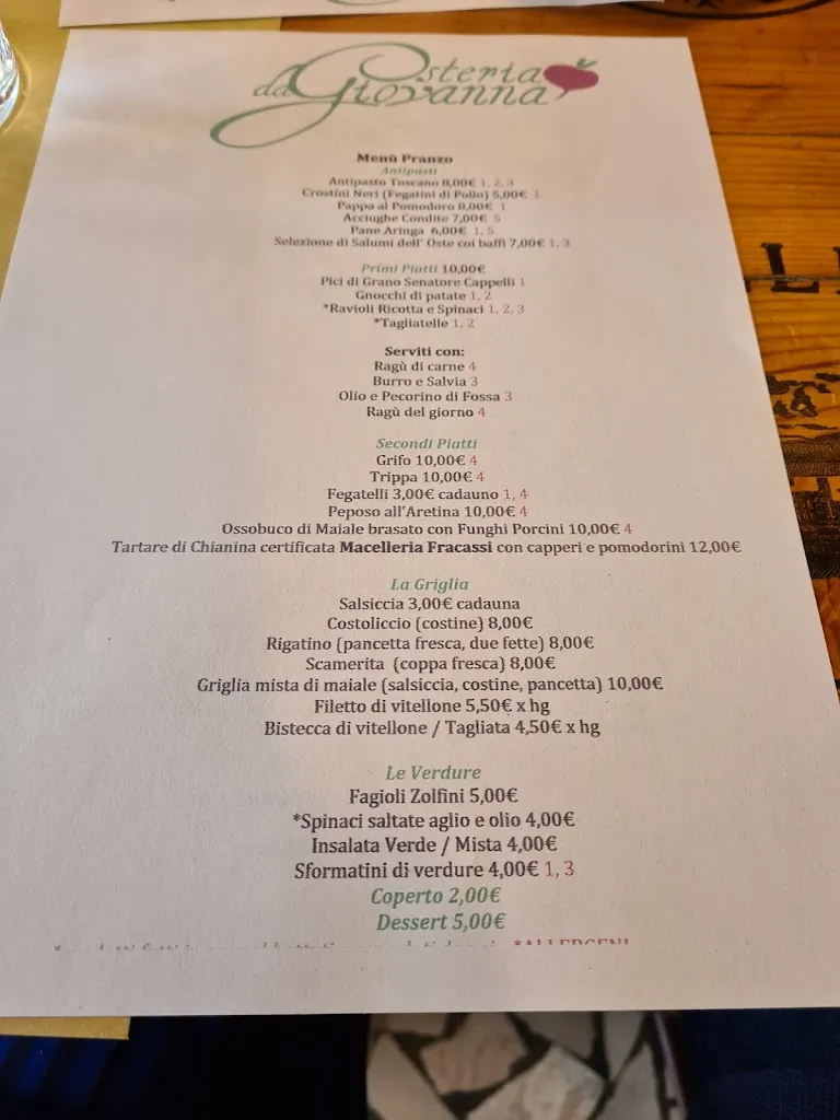 Menu_Osteria Da Giovanna_Arezzo_image_1